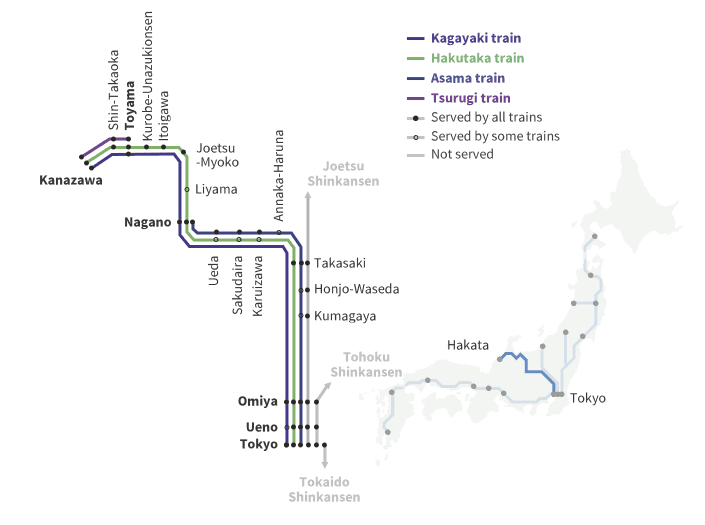 Shinkansen Rail Map