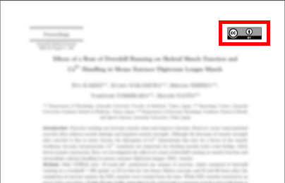 CC license on an article PDF