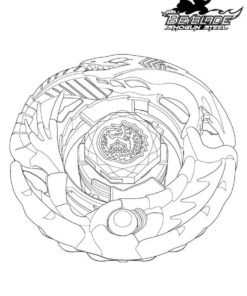 Let Your Imagination Soar with Beyblade Colouring Pages Printable for ...