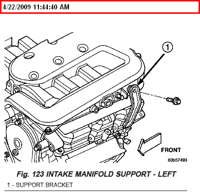 We have a new sensor and find the intake manifold is blocking the ...