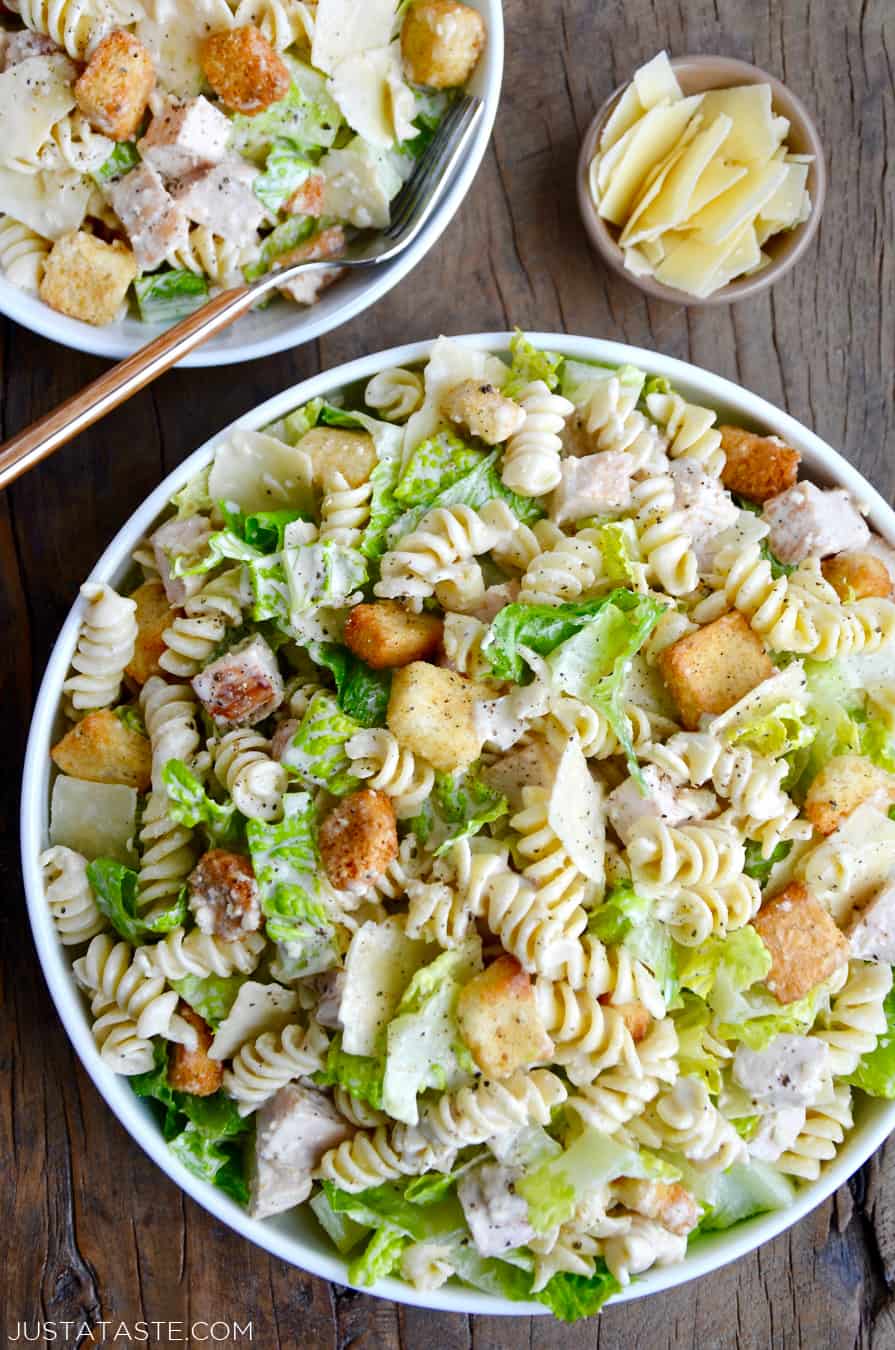 Chicken Caesar Pasta Salad - Just a Taste