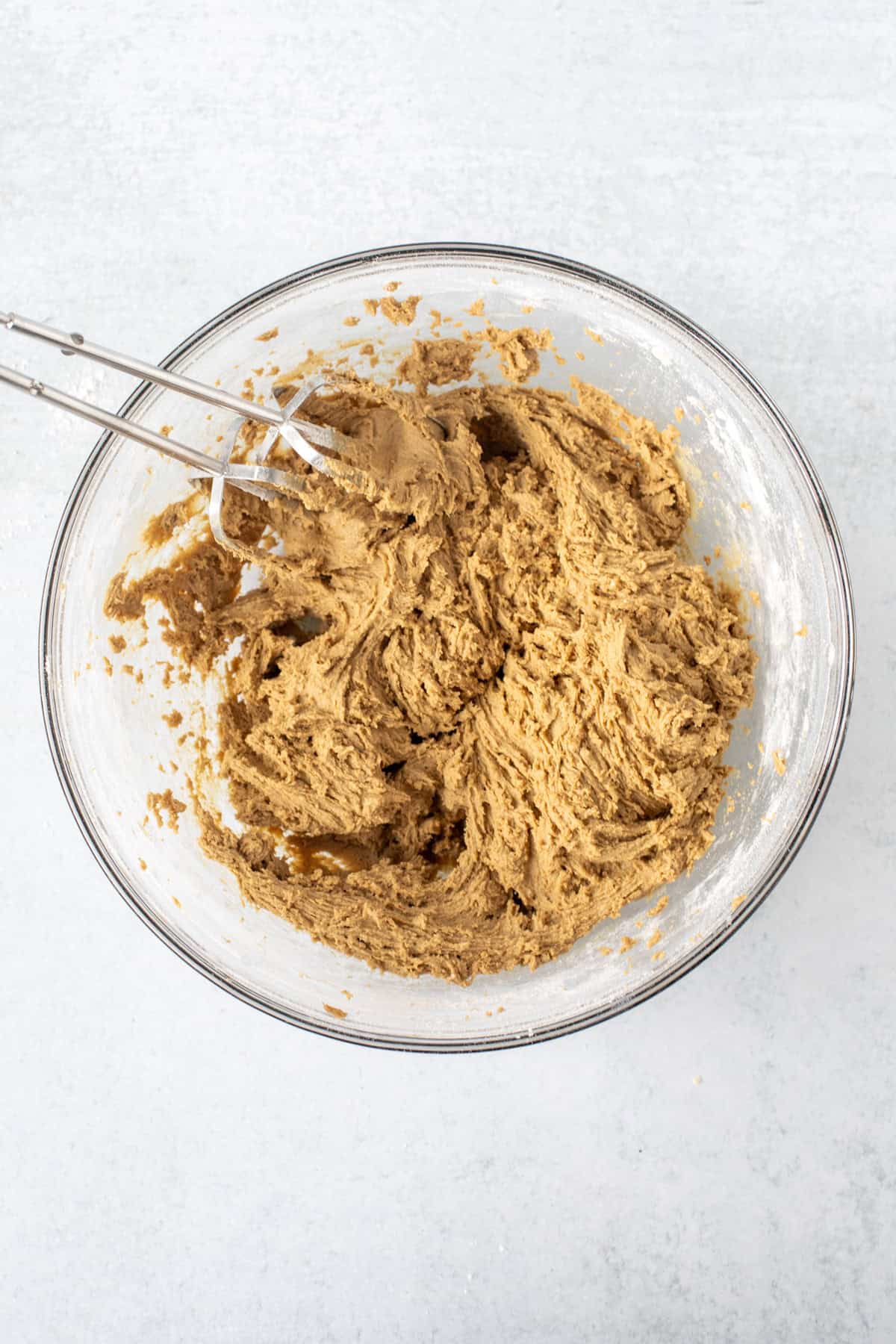 Bowl of ginger molasses cookie dough