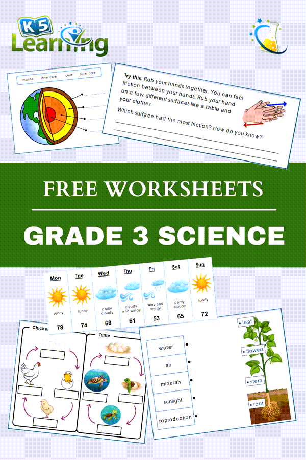 Free 3rd Grade Science Worksheets