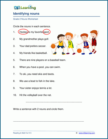 Proper Nouns Activity Sheet