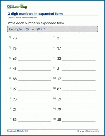 Expanded Form Numbers