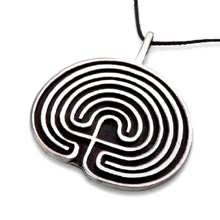 Labyrinth Pendant Silver