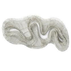 Palecek Miramar Coastal Beach Chalk White Rattan Wall Sculpture