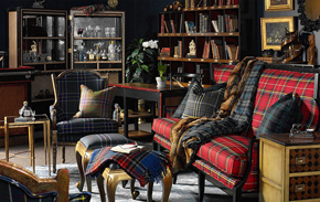 Plaid Furniture | Kathy Kuo Home