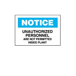 Brady 40739 Admittance Sign | Kaufman Company Inc.