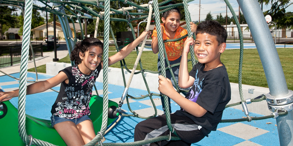 Children playing at a KCHA community