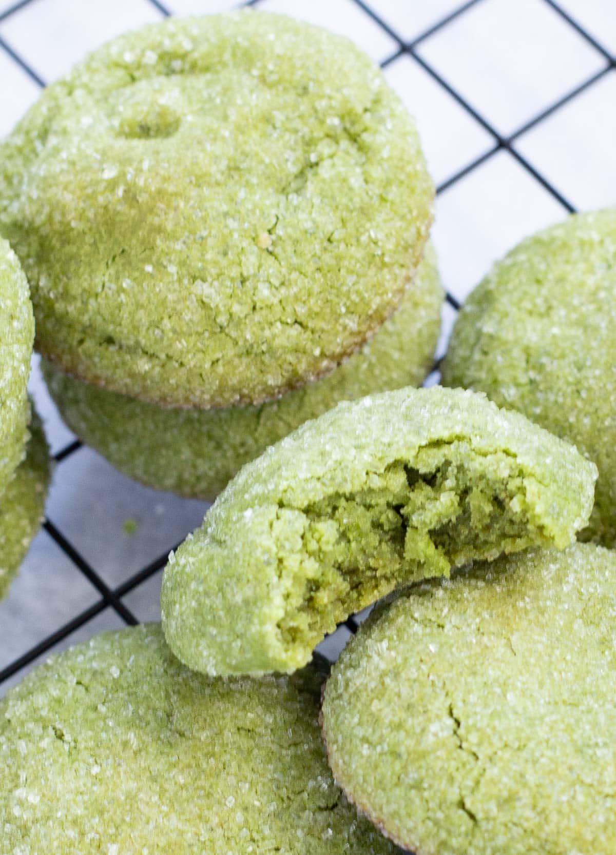 Vegan Matcha cookies.