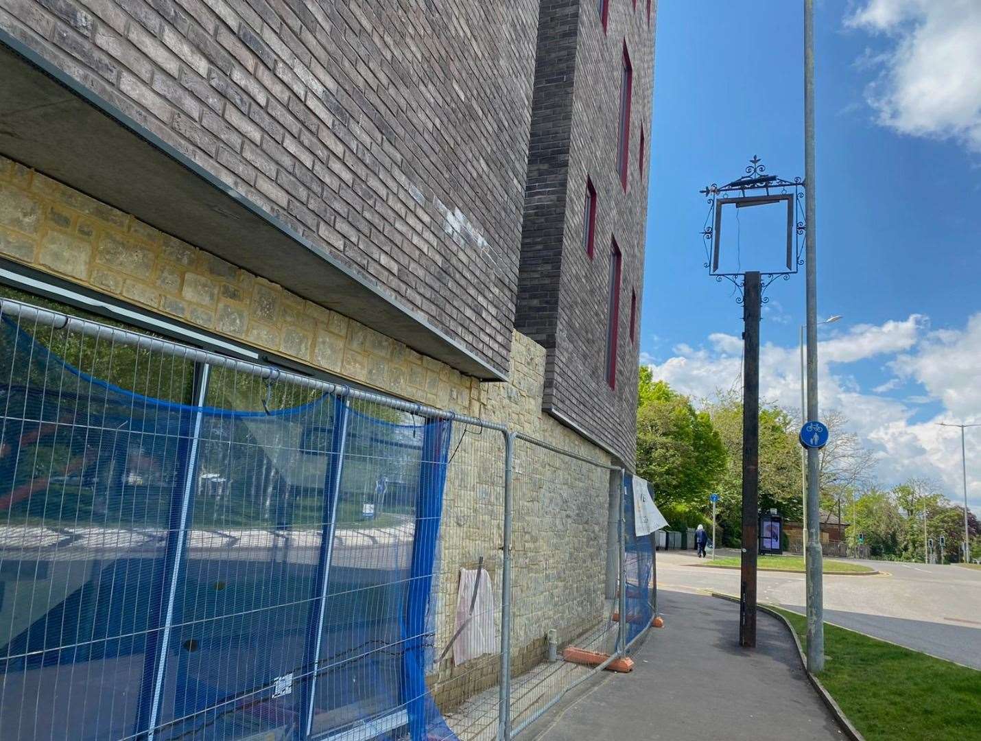 The derelict Prince Albert pub had to be demolished to make way for a block of 14, two-bed flats