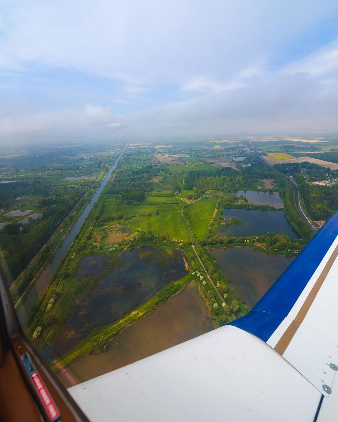 above the somme river and tiny lakes