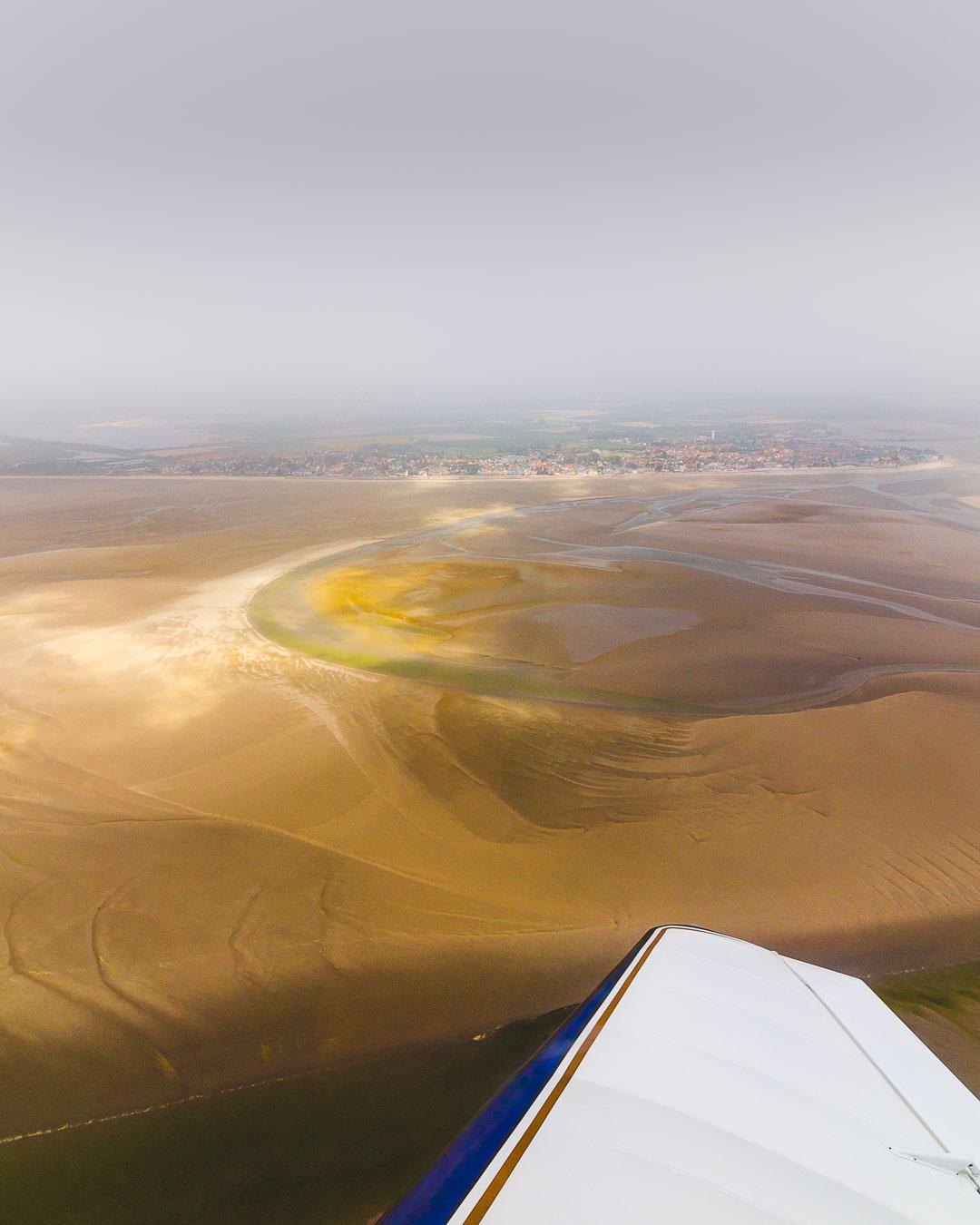 the big sandbank in the baie de somme