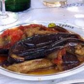 Baked eggplants with Tomatoes, Onions, Garlic - (Imam Baildi)