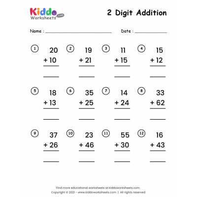 Free Printable Maths Worksheets - kiddoworksheets