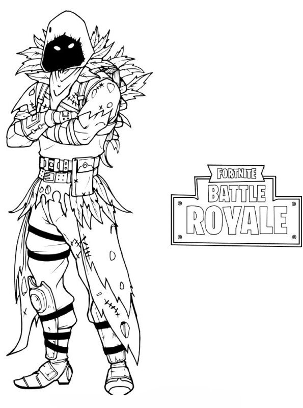 Kids-n-fun.com | Coloring page Fortnite raven 2