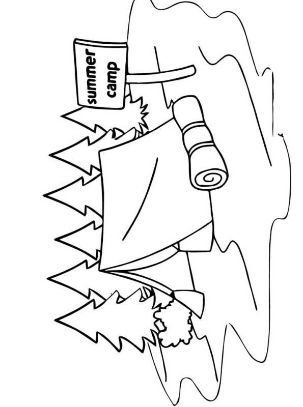 Kids-n-fun.com | Coloring page Camping summer camp