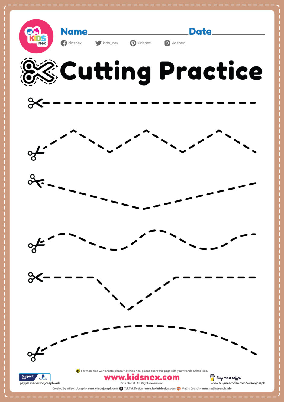 Free Printable Cutting Activities For Preschoolers | Farrah Printable