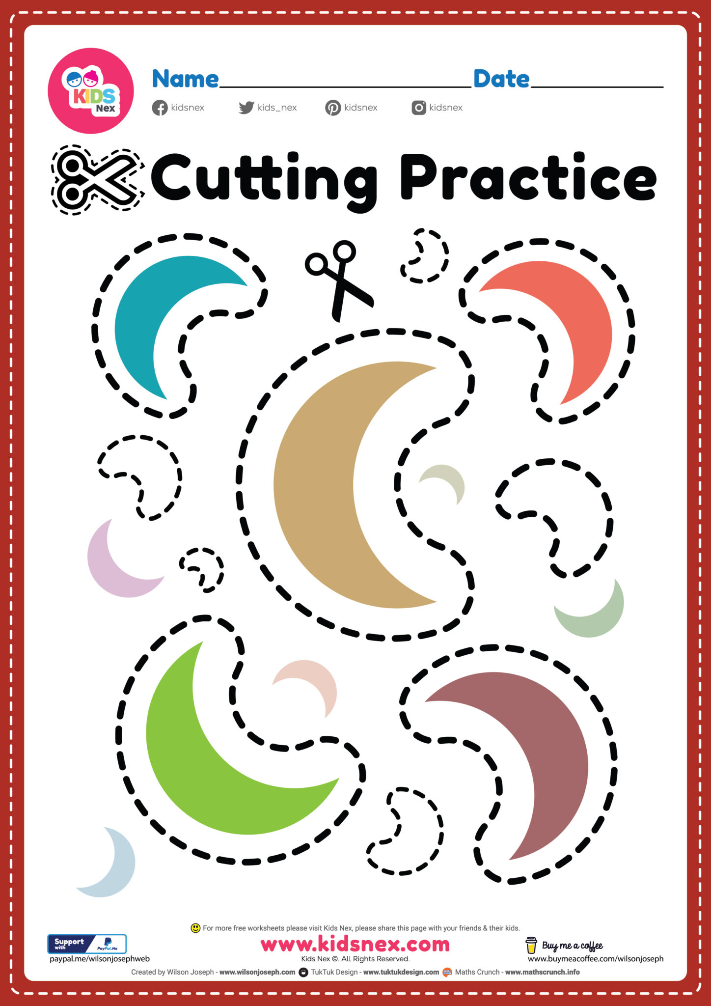 Preschool Cutting Practice Printable