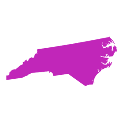 map outline shape of North Carolina