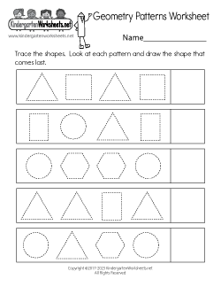 Patterns Worksheets for Kindergarten (Free Printables)