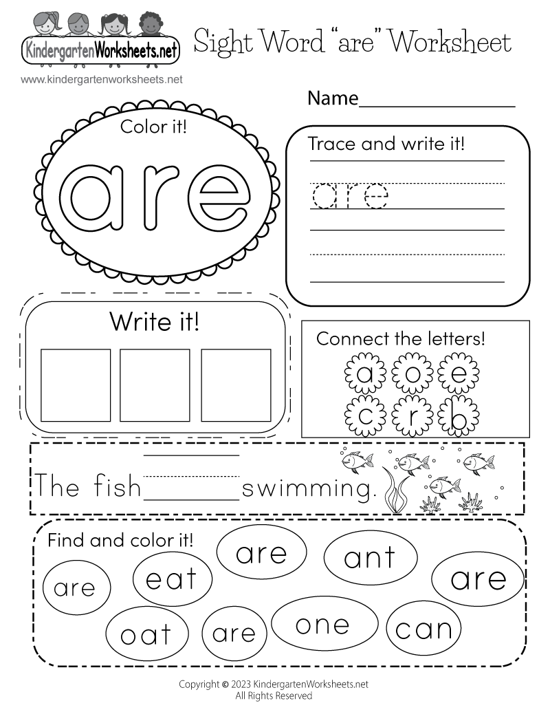 Sight Word Or Worksheet