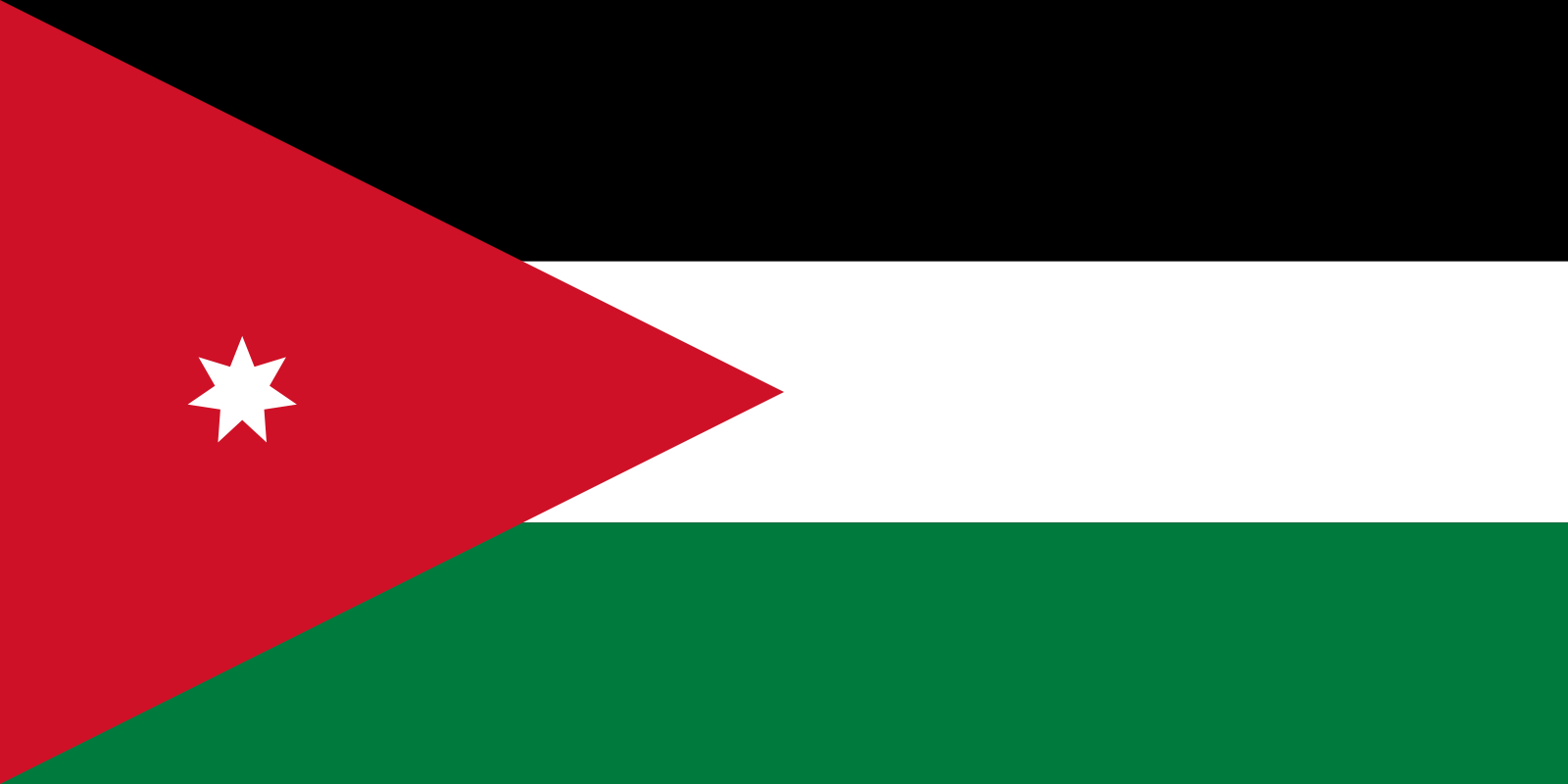 Jordaniens Flagge