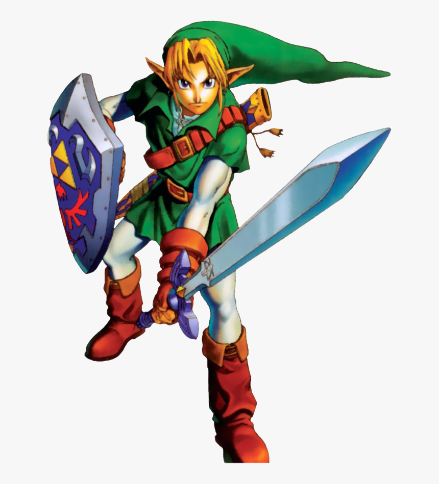 Transparent Ocarina Of Time Link Png - Link Zelda Ocarina Of Time, Png Download, Free Download