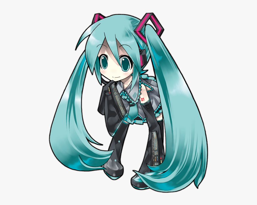 Transparent Chibi Miku Png - Hatsune Miku Chibi Transparent, Png Download, Free Download