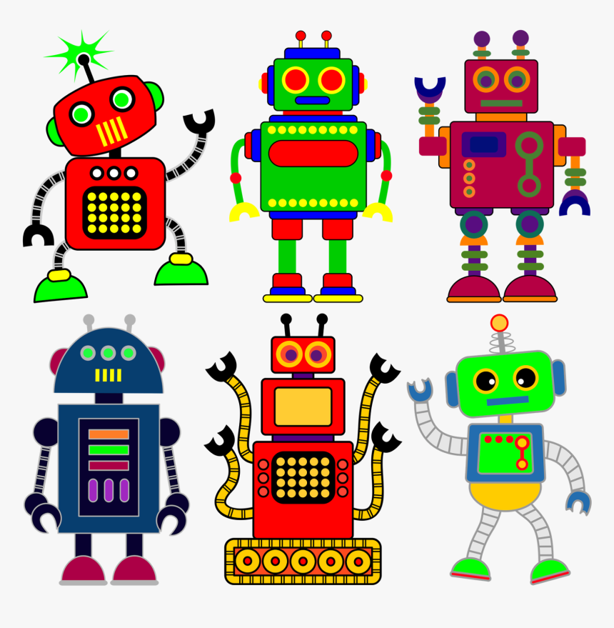 Robot Clipart Rectangle - Robots Clipart, HD Png Download, Free Download