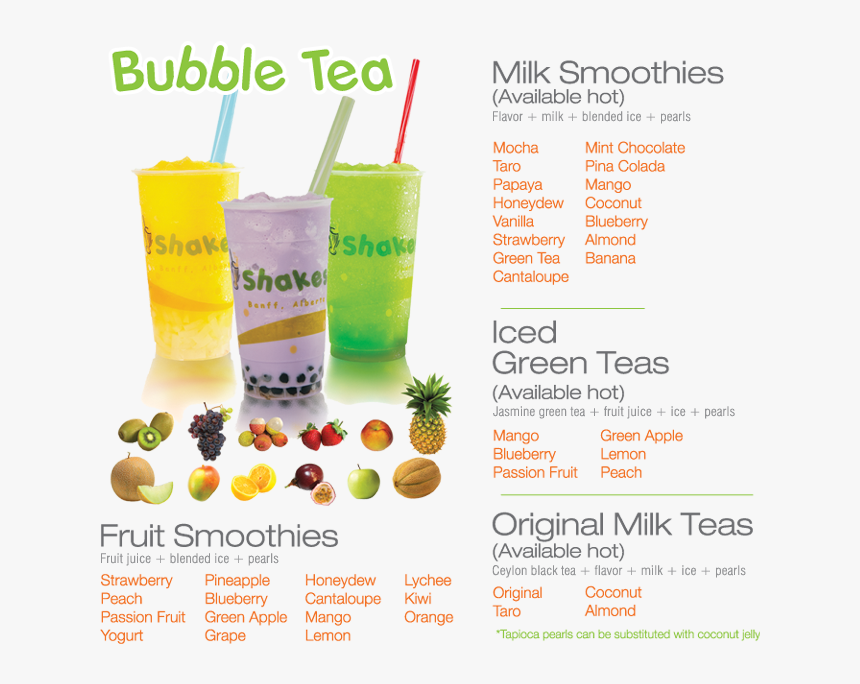 Milk Tea Flavors List