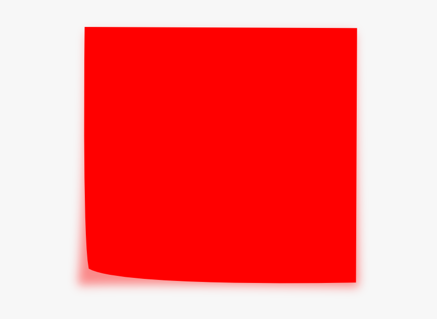 Red Sticky Note - Red Post It Note, HD Png Download, Free Download