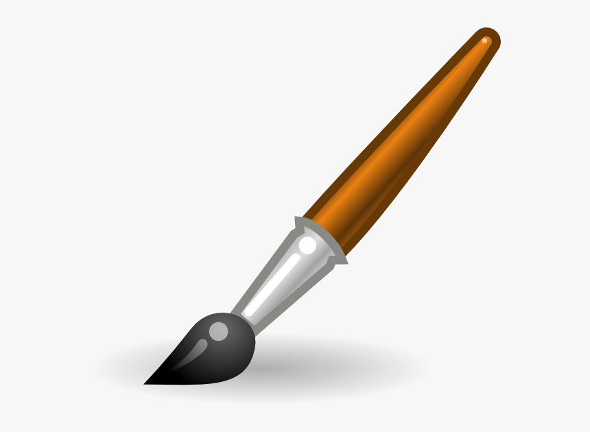 Paintbrush Paint Brush Black And White Clipart - Brush Tool In Paint ...