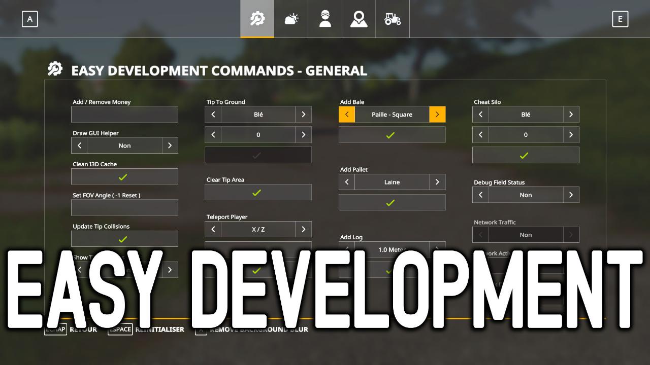 Easy Development Controls