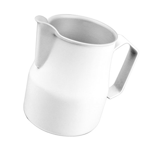 MagiDeal 350ml500ml700ml Stainless Steel Coffee Frothing Milk Latte Jug Pitcher - White 700ml