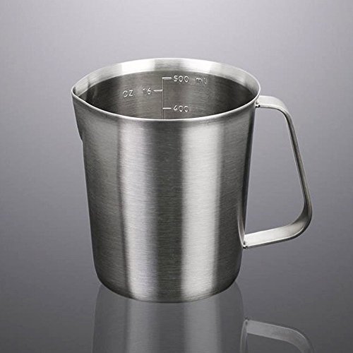 Milk PitcherStainless Steel Milk Cup Milk Frothing Pitcher Measuring Cup500ML