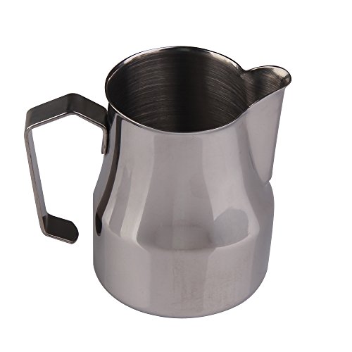 Whitelotous Stainless Steel Milk Frothing Jug Milk Pitcher Suitable for Coffee Latte Frothing Milk 16oz  500ml