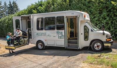 ACCESS coach with boarding rider  