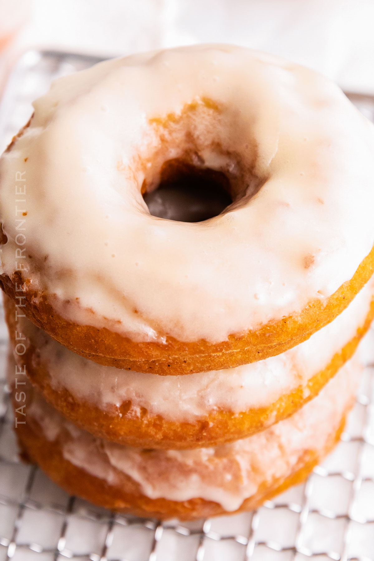 stack of glazed donuts