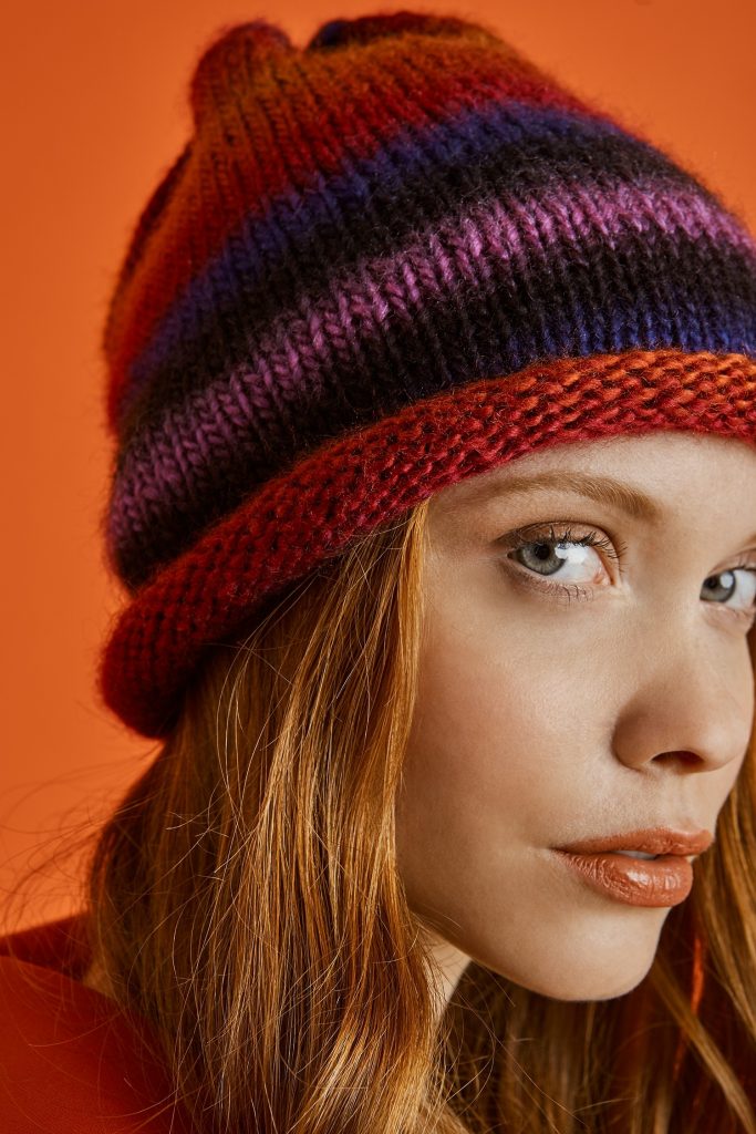 Hip Slouch Hat Free Knitting Pattern