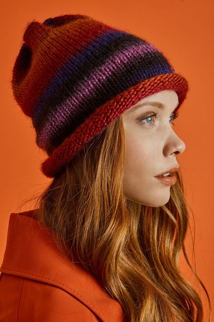 Hip Slouch Hat Free Knitting Pattern