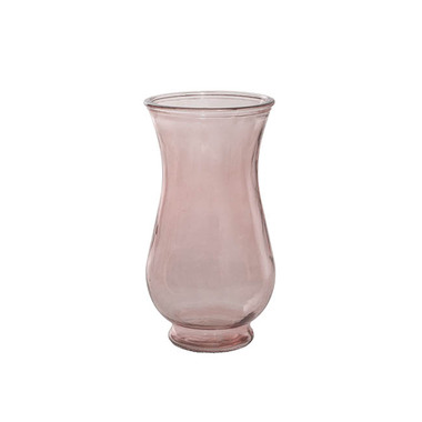 Recycled Style Glass Vases - Glass Country Sabrina Vase Blush Pink (12Dx22.5cmH)