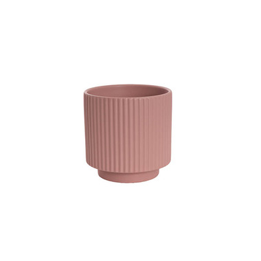 Trend Ceramic Pots - Ceramic Mykonos Muse Vase Matte Blush Pink (11.5x11.5cmH)