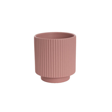 Trend Ceramic Pots - Ceramic Mykonos Muse Vase Matte Blush Pink (14x14x14cmH)