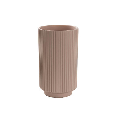 Trend Ceramic Pots - Ceramic Mykonos Muse Vase Matte Nude (14x14x24cmH)