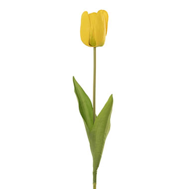 Artificial Tulips - Real Look Tulip Yellow (6cmDx63cmH)