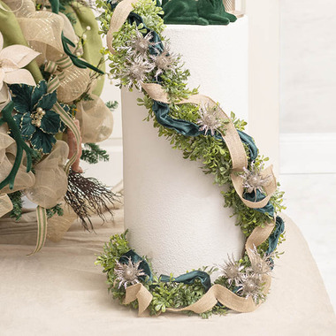 Artificial Garlands - Real Touch Boxwood Garland Green (150cmL)