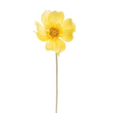 Artificial Cosmos - Queen Cosmos Stem Yellow (12cmDx56cmH)