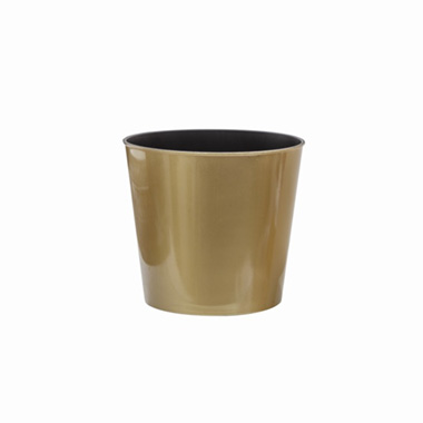 Flora Flower Pots & Planters - Flora Metallic Pot Round (13Dx11.5cmH) Gold